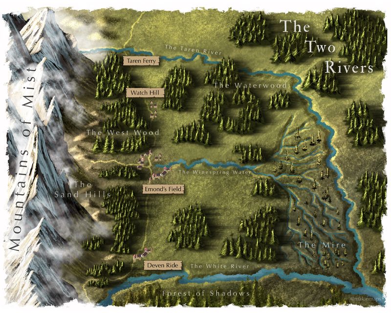 The Two Rivers - The Wheel of Time